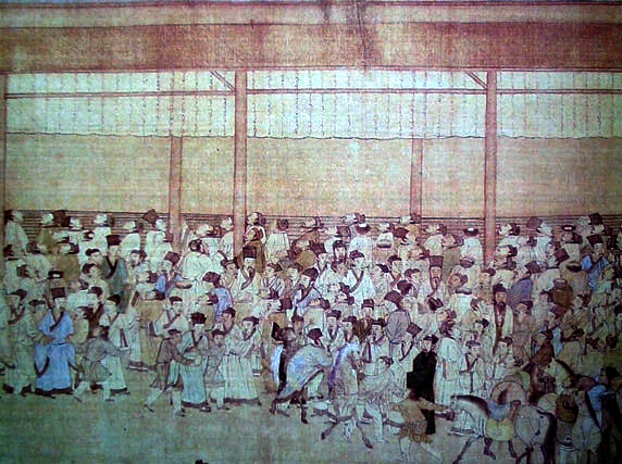 Image of one of Qiu Ying's paintings